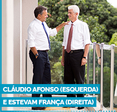 Cláudio Afonso (esquerda) e Estevam França (direita)