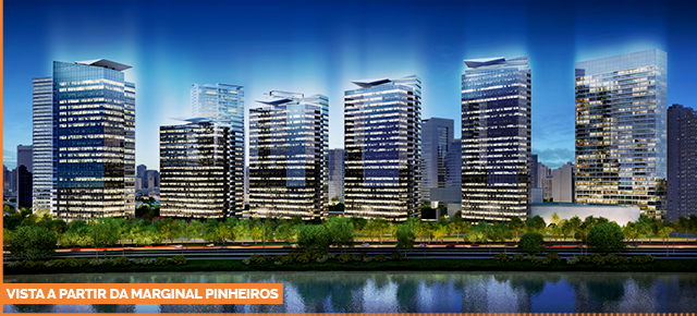 Vista a partir da marginal Pinheiros